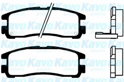 KAVO PARTS bp5522 -  Комплект тормозных колодок, дисковый тормоз